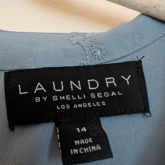 Laundry By Shelli Segal Denim Blue Dress - Picture 6 of 7